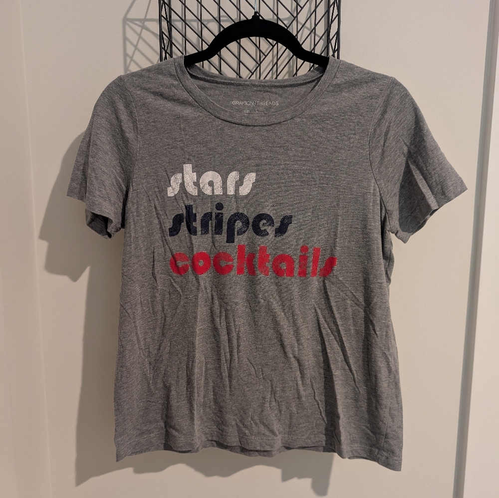 Stars, Stripes, Cocktails Graphic Tee
